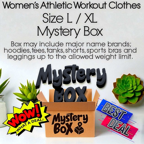 Women’s Size L/XL Athletic Workout Clothes Mystery Box - Picture 1 of 11